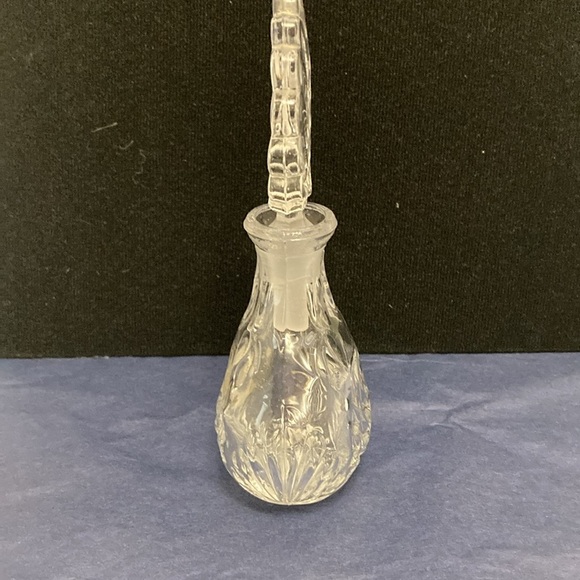 Hafbauer German perfume bottle (empty) vintage bottle seashell 24% lead crystal - Picture 2 of 8